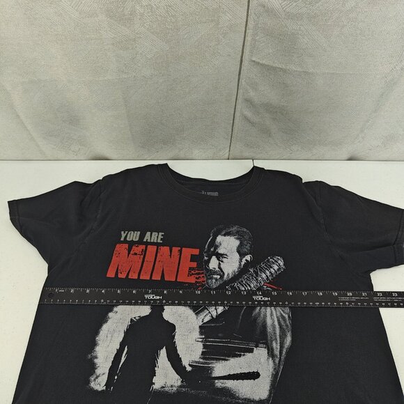 The Walking Dead Shirt Mens Large Black Graphic Print Negan Lucille You Are Mine - Picture 11 of 14